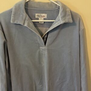 Authentic Vintage Beautiful Oleg Cassini Sport Soft Blue Top